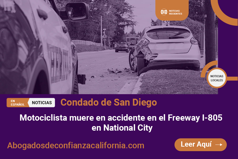 accidente en el Freeway I-805