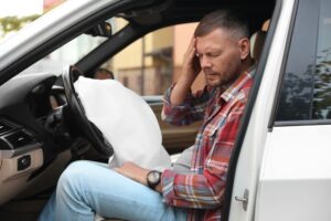 dolores despues de un accidente de trafico​